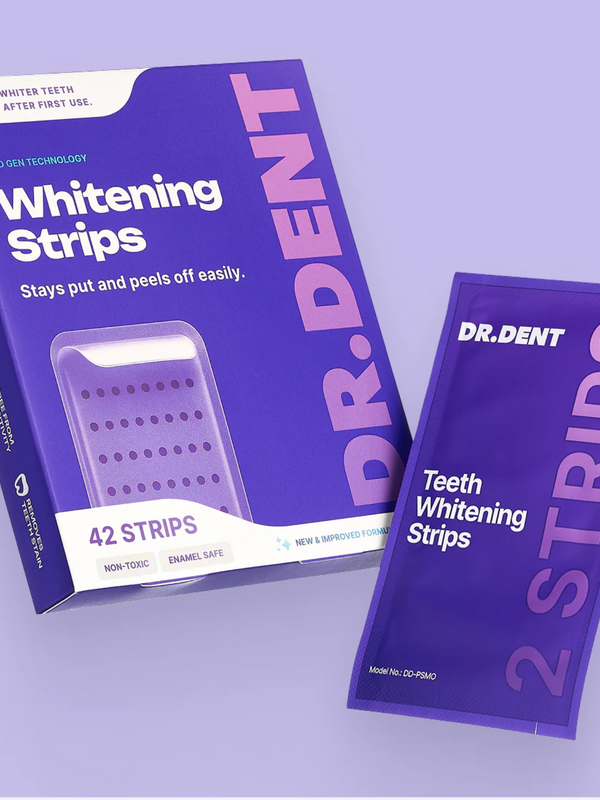 Dr. Dent Purple Teeth Whitening Strips – Fast Results, Zero Sensitivity