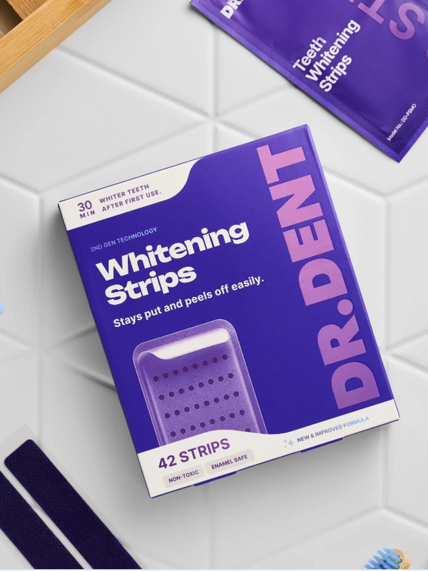 Dr. Dent Purple Teeth Whitening Strips – Fast Results, Zero Sensitivity